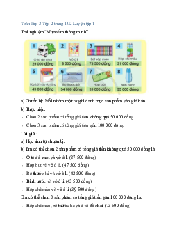 Giải SGK Toán lớp 3 trang 102, 103, 104 Em vui học toán | Cánh diều