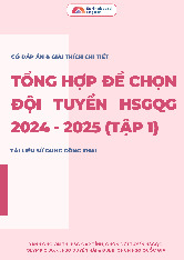 Sách đề thi chọn ĐT HSG Quốc Gia 2024 (Tập 1)