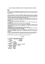 Bài tập tổng hợp - Nguyên lý kế toán | Đại học Kinh Tế Quốc Dân