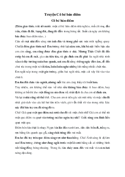 Truyện Cô bé bán diêm | Cánh diều