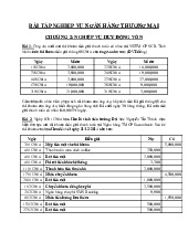 Bài Tập Nghiệp Vụ Ngân Hàng Thương Mại | Đại học Kinh Bắc