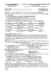 Đề Thi Tốt Nghiệp THPT 2025 Lịch Sử Bộ Giáo Dục Có Đáp Án