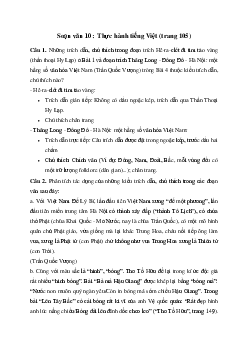 Soạn bài Thực hành tiếng Việt trang 104 - Cánh diều 10