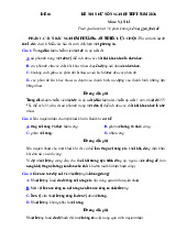 Đề thi thử tốt nghiệp THPT 2025 môn Vật lí bám sát đề minh họa - Đề 60