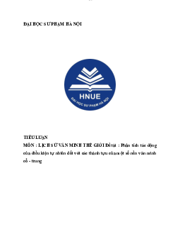 Tổng quan về trung quốc cổ đại  | Đại học Sư Phạm Hà Nội