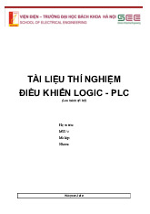 Báo cáo thí nghiệm môn Điều khiển logic và PLC | Trường Đại học Bách Khoa Hà Nội