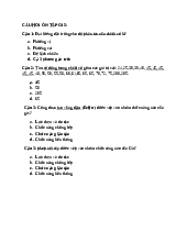 Tài liệu sưu tầm. Câu hỏi ôn tập GIS