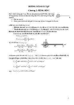 Hướng dẫn bài tập "Chương 2: Động học"