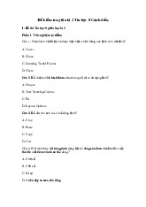 Đề thi giữa học kỳ 2 môn Tin học lớp 8 năm học 2024 - 2025 - Đề số 1 | Bộ sách Cánh diều