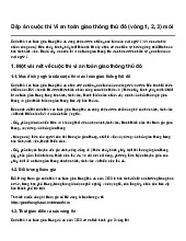 Đáp án cuộc thi Vì an toàn giao thông thủ đô (vòng 1, 2, 3) mới