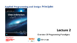 Bài giảng Overview of Programming Paradigms môn Lập trình hướng đối tượng | Trường Đại học Khoa học, Đại học Huế