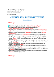 Ôn tập Điền từ môn Kinh tế Vĩ Mô | Đại học Văn Lang