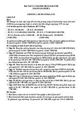 Bài Tập và Câu Hỏi Thảo Luận: Kế Toán Tài Chính 3 | Đại học Kinh tế kỹ thuật công nghiệp