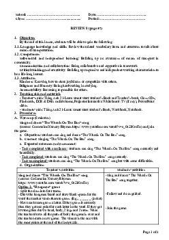 Review 8 | Giáo án Tiếng Anh 2 sách i-Learn Smart Start (Cả năm)