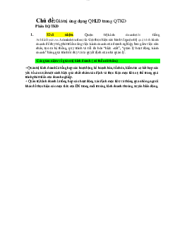 Giá trị ứng dụng Quan hệ lao động trong Quản trị Kinh doanh | Đại học Công Đoàn