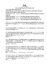 Lý thuyết pha Sự chuyển pha trong hệ một chất nguyên chất | Bài tập môn Hóa lý | Đại học Bách khoa hà nội