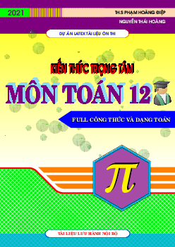Kiến thức trọng tâm môn Toán 12