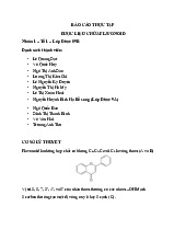 Báo cáo thực tập dược liệu chứa FLAVONOID | Đại học Dược Hà Nội