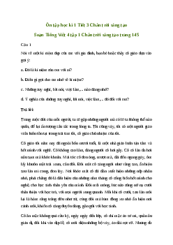 Ôn tập học kì 1 Tiết 3| Chân Trời sáng tạo Tiếng việt 4