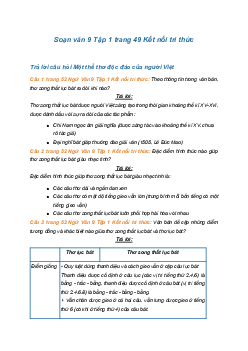 Soạn bài Một thể thơ độc đáo của người Việt | SGK Ngữ Văn 9 Kết nối tri thức (Tập 1)