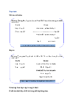 Vở bài tập Toán lớp 4 trang 24 Bài 6: Bài toán liên quan đến rút về đơn vị Chân trời sáng tạo
