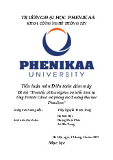 Tìm hiểu về Eucalyptus và triển khai hạ tầng Private Cloud mô phỏng cho Trường Đại học Phenikaa | Bài tiểu luận môn Điện toán đám mây