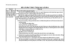 Đề cương Môn Tâm lý học đại cương | Đại học Sư Phạm Hà Nội