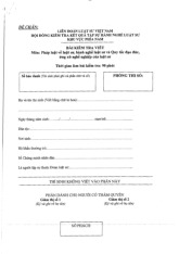 Đề chẵn Môn đạo đức hành nghề luật sư | Học viện Hành chính Quốc gia