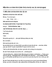 Mẫu đơn xin bảo lãnh (bảo lĩnh) cho bị can, bị cáo tại ngoại