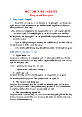 Mô hình input - output ( bảng cân đối liên ngành ) | Môn toán cao cấp