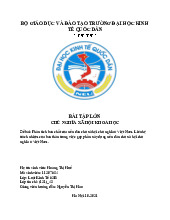 Phân tích bản chất của nền dân chủ xã hội chủ nghĩa ở Việt Nam. Liên hệ trách nhiệm của bản thân trong việc góp phần xây dựng nền dân chủ xã hội chủ nghĩa ở Việt Nam | Bài tập nhóm môn Chủ nghĩa xã hội Neu