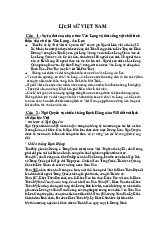 Tài liệu cuối kì Môn Lịch sử Việt Nam | Đại học Sư phạm Thành phố Hồ Chí Minh