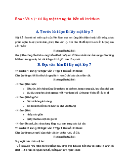 Soạn bài Đi lấy mật | Ngữ văn 7 Tập 1 Kết nối tri thức