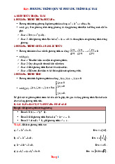 Phương Pháp Giải Toán 9 Phương Trình Quy Về Phương Trình Bậc Hai