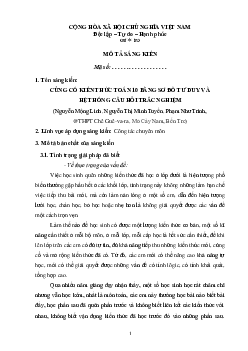 Tổng hợp kiến thức toán 10 bằng sơ đồ tư duy và hệ thống câu hỏi trắc nghiệm