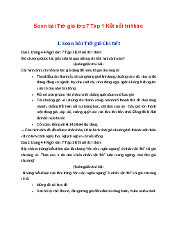 Soạn bài Trở gió | Ngữ văn 7 Tập 1 Kết nối tri thức
