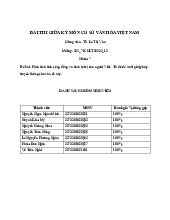 Phân Tích Tính Cộng Đồng & Tự Trị Người Việt - Kỳ Thi 222_71CULT20222