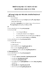 Đề Cương ÔT PTva TKTT 2023 | Đại học Xây Dựng Hà Nội