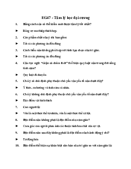 Đề cương ôn tập tâm lý học đại cương | Đại học nội vụ Hà Nội