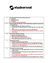 Đề kiểm tra trắc nghiệm môn kinh tế chính trị–Trường Đại học Nguyễn Tất Thành