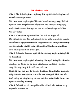 Soạn bài Viết văn bản nghị luận về một tác phẩm truyện | Ngữ văn 11 Kết nối tri thức