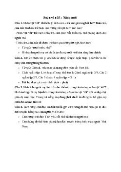 Soạn bài Nắng mới -  Ngữ Văn 10 Chân trời sáng tạo