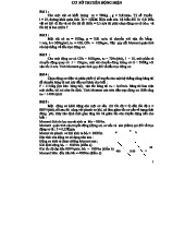 Bài tập và đáp án về Truyền Động Điện - Chương I & II