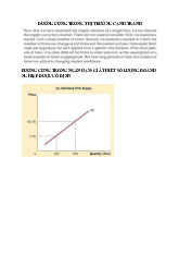 Đường cung trong thị trường cạnh tranh môn Thị trường giá cả | Học viện Nông nghiệp Việt Nam