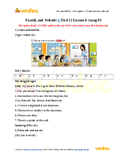 Family and Friends 3 Unit 12 Those are our computers Lesson 6 trang 93
