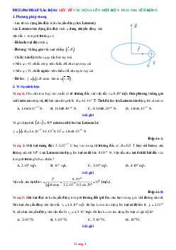 Phương pháp xác định lực từ tác dụng lên một điện tích chuyển động