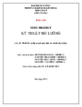 Đề cương môn kỹ thuật đo lường- Trường Đại học bách khoa - Đại học đà nẵng.