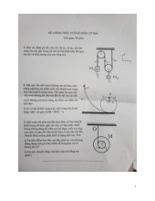 Đề thi hết môn học kì 1 Cơ học năm học 2025-2026  - trường đại học Khoa học tự nhiên – Đại học quốc gia hà nội
