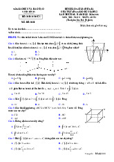 Đề khảo sát Toán 12 lần 2 năm 2025 – 2026 sở GD&ĐT Ninh Bình