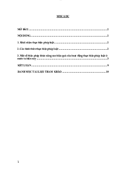 Bài tiểu luận đề tài : Vai trò của pháp luật học phần Xã hội học pháp luật